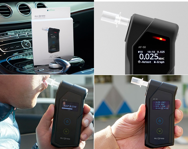 Máy đo Alcofind AF-50-IS được trang bị cảm biến chống thổi giả
